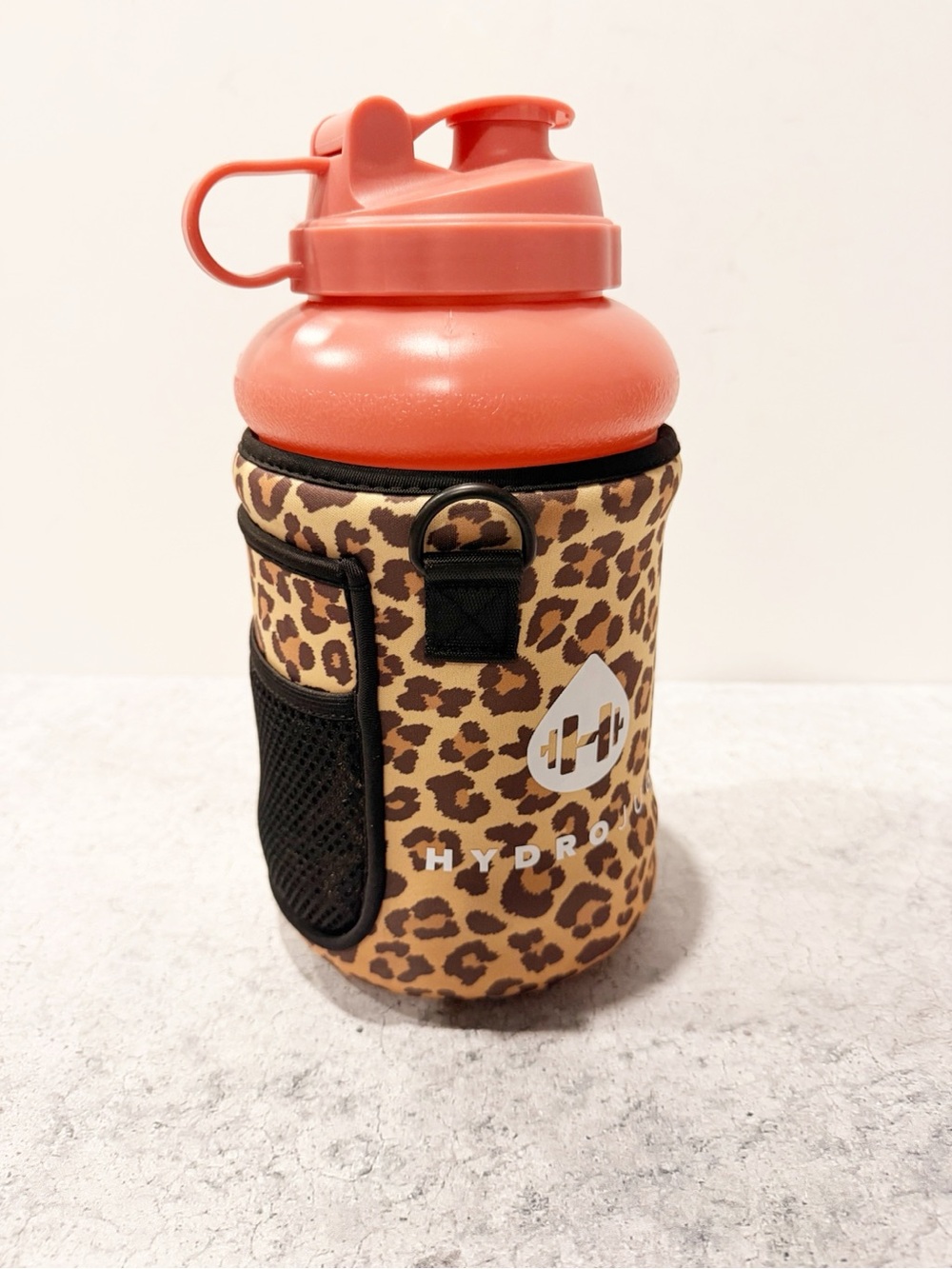 Hydrojug Leopard Sleeve Neoprene Large Water Bottle Jug